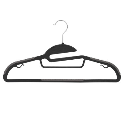 Plastová protiskluzová ramínka na šaty černá 41cm, sada 30ks HG0079