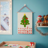 Adventní kalendář s kapsami plstěný pro děti 50x72cm, vánoční dekorace