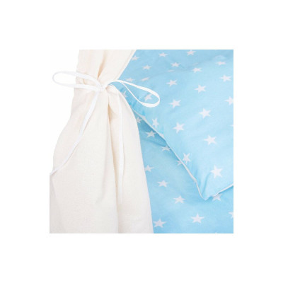 Teepee stan pro děti SPRINGOS Světle modrý s hvězdami