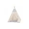 Teepee stan pro děti SPRINGOS Šedý s oblaky