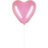 Párty balónky SRDCE, růžová, sada 50ks SPRINGOS PS0051