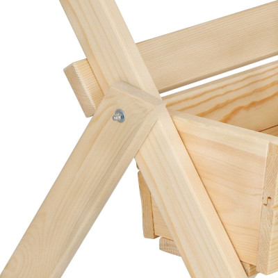 Žebříkový stojan na květiny, přírodní SPRINGOS KWD003