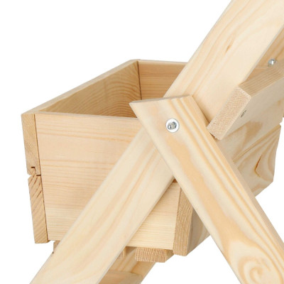 Žebříkový stojan na květiny, přírodní SPRINGOS KWD003