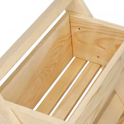 Žebříkový stojan na květiny, přírodní SPRINGOS KWD003