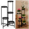 Kovový stojan na rostliny 78,5 cm SPRINGOS GA0218 černý