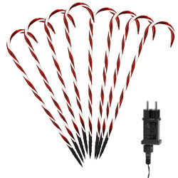 LED světelné hůlky - 72cm sada 18ks, 64 LED, IP44, teplá bílá