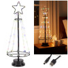 LED vánoční stromek 45cm 80LED USB/3xAA multicolor