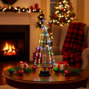LED vánoční stromek 45cm 80LED USB/3xAA multicolor