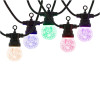 LED světelný řetěz 4,5cm koule - 10,5m 15LED 8-funkcí senzor IP44 multicolor