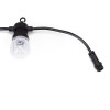 LED světelný řetěz 4,5cm koule - 10,5m 15LED 8-funkcí senzor IP44 multicolor