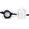 LED světelný řetěz 4,5cm koule - 10,5m 15LED 8-funkcí senzor IP44 multicolor