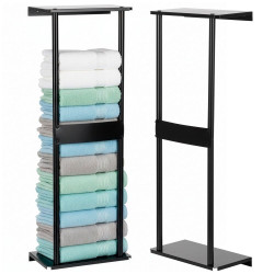 Držák na ručníky SPRINGOS HG0074 černý