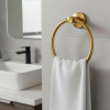 Držák na ručníky SPRINGOS HG0075 zlatý
