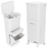 Odpadkový koš na třídění SPRINGOS HA1110 bílý