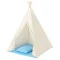 Teepee stan pro děti SPRINGOS Bílo-modrý s puntíky