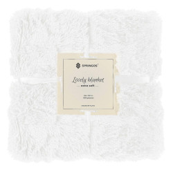 Dvouvrstvá deka 160x200 cm SPRINGOS HA7267 bílá