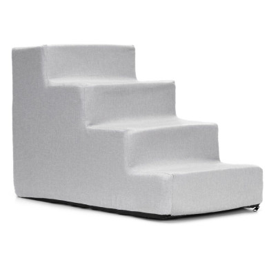 Schůdky pro psa 60x30x40 cm SPRINGOS PA0339 světle šedé