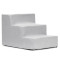 Schůdky pro psa 45x30x30 cm SPRINGOS PA0338 světle šedé