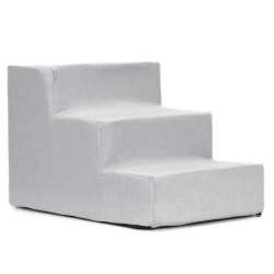 Schůdky pro psa 45x30x30 cm SPRINGOS PA0338 světle šedé