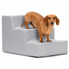 Schůdky pro psa 45x30x30 cm SPRINGOS PA0338 světle šedé