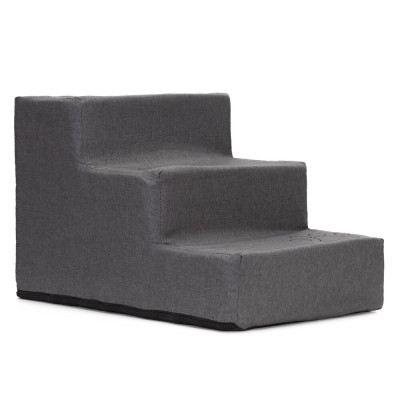 Schůdky pro psa 45x30x30 cm SPRINGOS PA0336 tmavě šedé