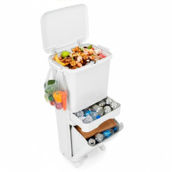 Koš na tříděný odpad SPRINGOS HA1110 bílý