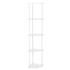 Rohový policový regál SPRINGOS HA7547 bílý
