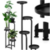 Kovový stojan na květiny 115 cm SPRINGOS GA0213 černý