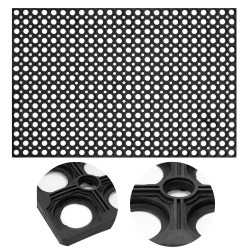 Rohožka před dveře 100x50 cm SPRINGOS HA7536 černá