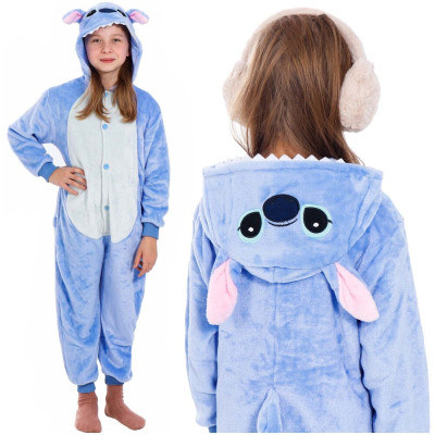 Pyžamo Kigurumi Stitch vel. S SPRINGOS HA7566 modré