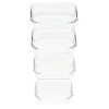 Skleněné dózy na potraviny sada 4 ks SPRINGOS KI0171