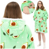 Mikinová deka Oversized SPRINGOS HA7571 Avokádo
