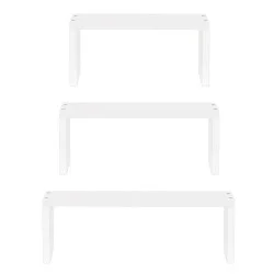 Police na zeď sada 3 ks SPRINGOS HF0051 bílé