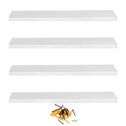 Police na zeď sada 4 ks SPRINGOS HF0052 bílé