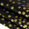 Ubrus na stůl 272x137 cm voděodolný SPRINGOS PS0049 černý se zlatými tečkami