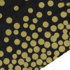 Ubrus na stůl 272x137 cm voděodolný SPRINGOS PS0049 černý se zlatými tečkami