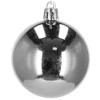 Vánoční baňky stříbrné mix - 4cm, sada 20ks