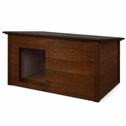 Zatepletá bouda pro psa 106x72x67 cm DECHLAND BP06 hnědá