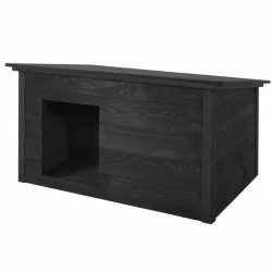 Zatepletá bouda pro psa XL 106x72x67 cm DECHLAND BP06 šedá