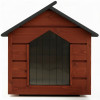 Zatepletá bouda pro psa L 80x64x61 cm DECHLAND BP011 mahagon