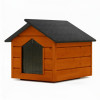 Zateplená bouda pro psa L 80x64x61 cm DECHLAND BP011 teak