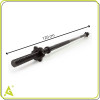 Vzpěračská tyč 120 cm rovná osa 25 mm ACTIGET ACT0010 černá