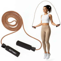 Kožené švihadlo 297 cm s ložisky ACTIGET ACT0049