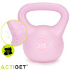 Kettlebell 6 kg ACTIGET ACT0090 růžový
