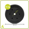 Závaží kotouč 15 kg osa 29 mm ACTIGET ACT0068
