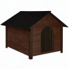 Zateplená bouda pro psa XL 72x116x81 cm DECHLAND BP04 hnědá
