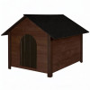 Zateplená bouda pro psa XL 72x116x81 cm DECHLAND BP04 hnědá