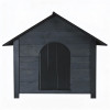 Zateplená bouda pro psa XL 72x116x81 cm DECHLAND BP04 tmavě šedá