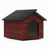 Zateplená bouda pro psa XL 90x116x82 cm DECHLAND BP012 mahagon