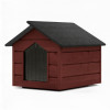 Zateplená bouda pro psa XL 90x116x82 cm DECHLAND BP012 mahagon